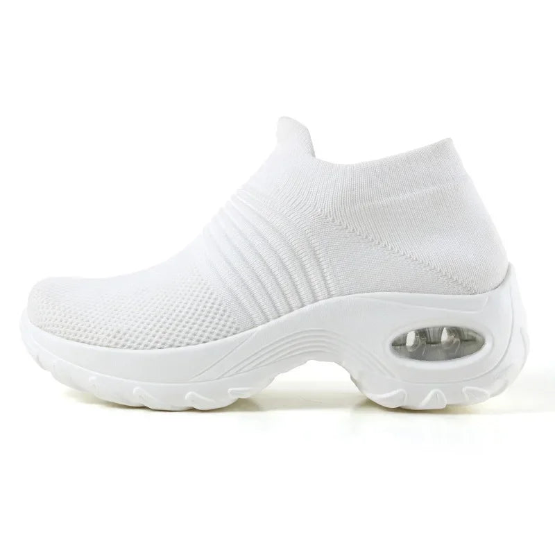 Kvinders Sneakers Platform Åndbart Stof 1