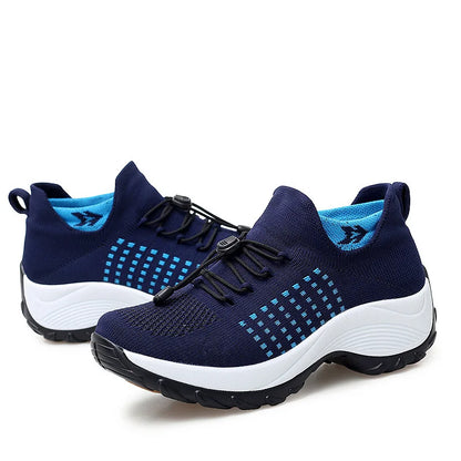 Kvinders Sneakers Platform Åndbart Stof 3