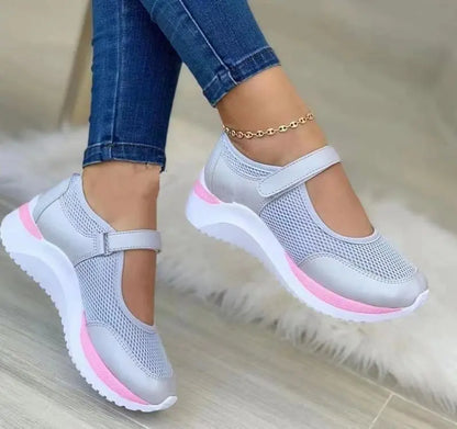 Kvinders Sneakers Strikket Casual Gummi Sål 7