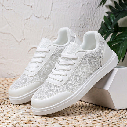Kvinders Sneakers med Blomsterdesign og Skridsikker Sål 2