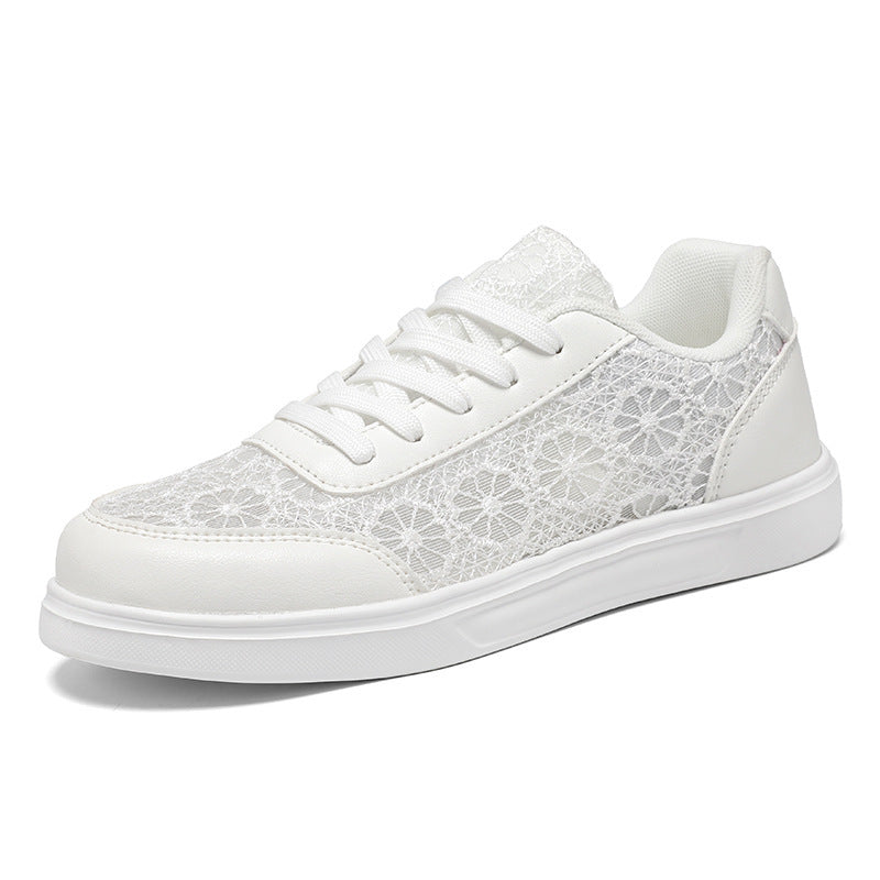 Kvinders Sneakers med Blomsterdesign og Skridsikker Sål 4