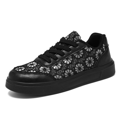Kvinders Sneakers med Blomsterdesign og Skridsikker Sål 5