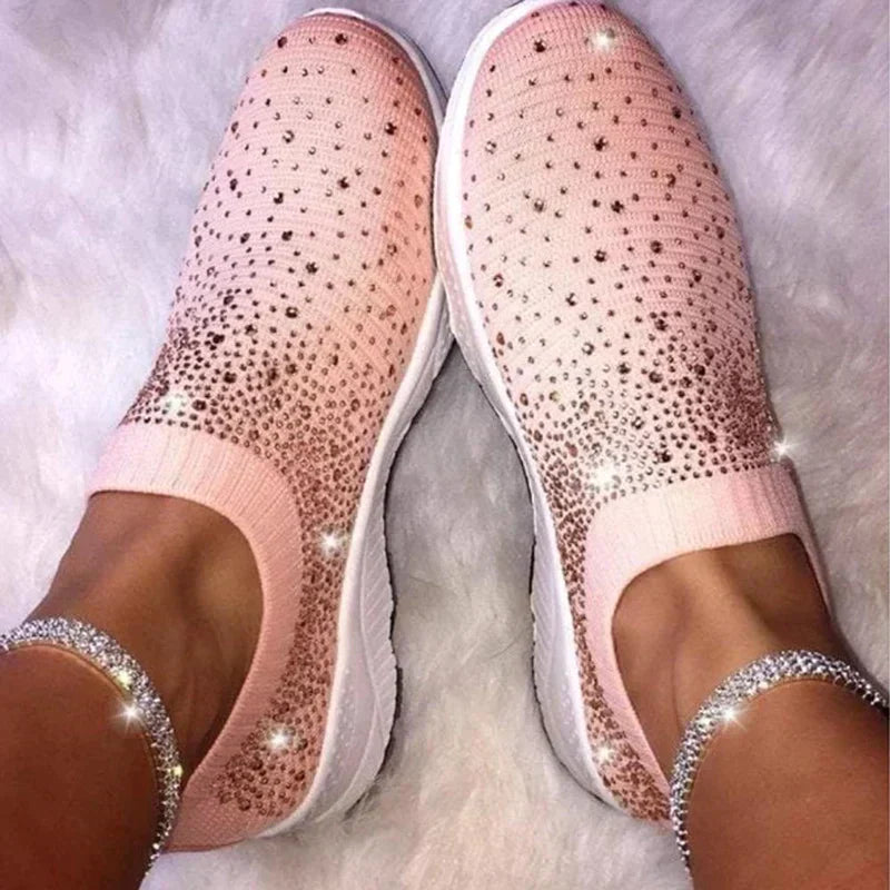 Kvinders Sneakers med Krystaller 10