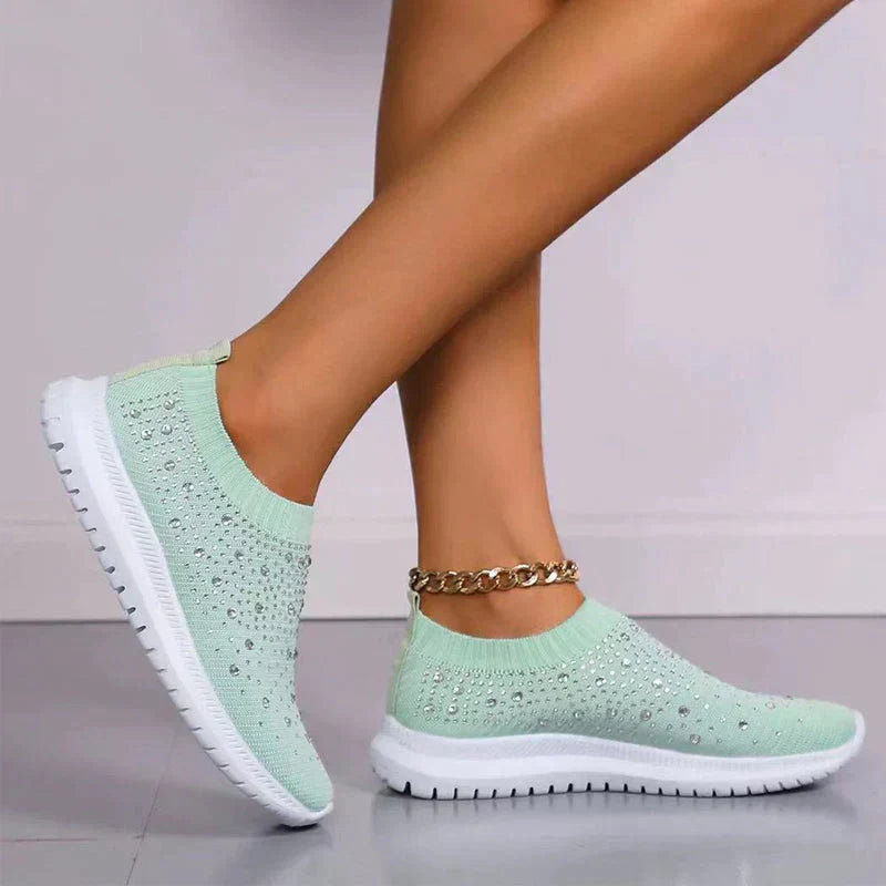 Kvinders Sneakers med Krystaller 5