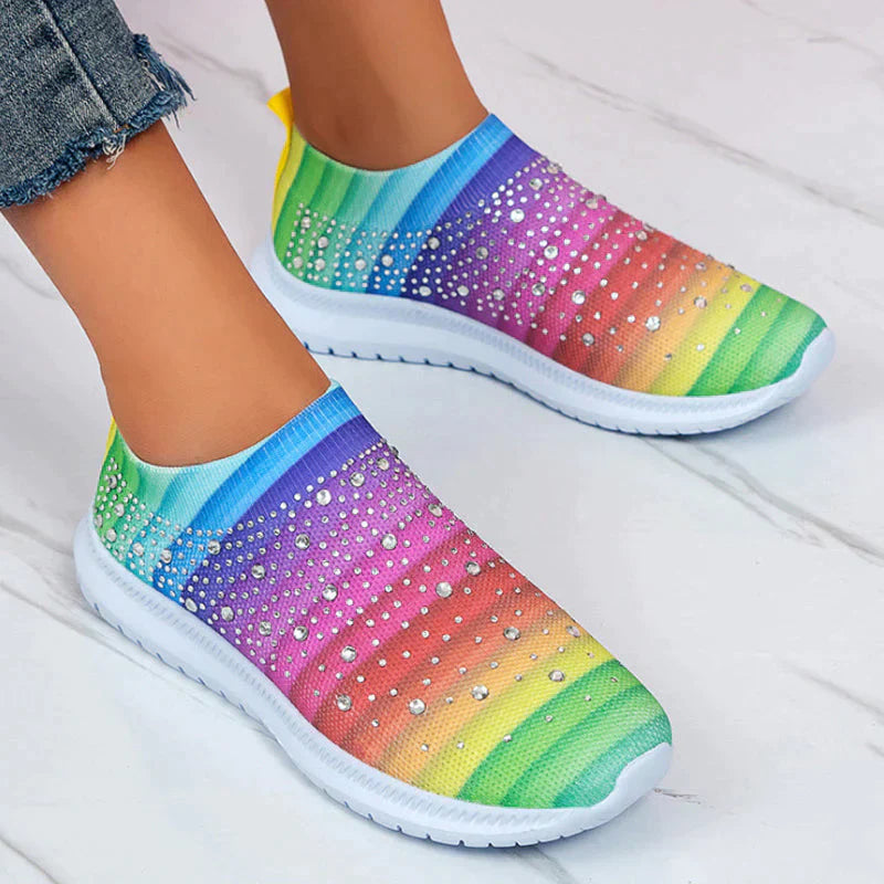 Kvinders Sneakers med Krystaller 7