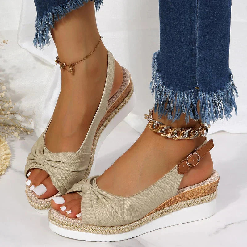 Kvinders Sommer Espadrillesandaler med Spændelukning 3