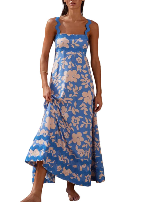 Kvinders Sommerkjole Boheme Stil Med Print 0