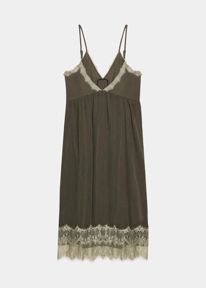 Kvinders Sommerkjole V-hals Patchwork Design 1