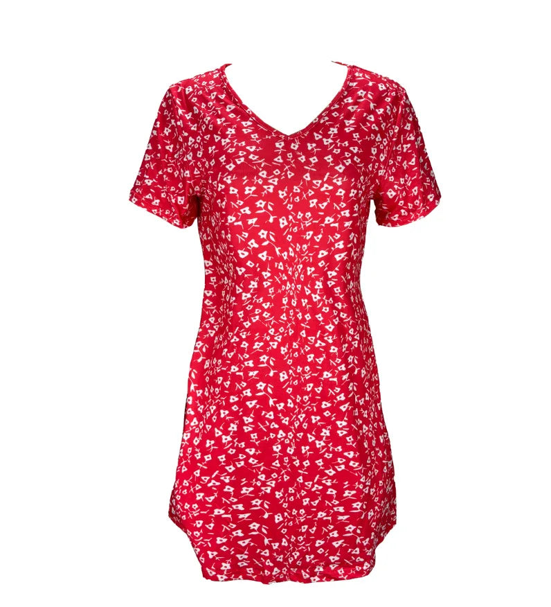 Kvinders Sommerkjole med Blomsterprint 1