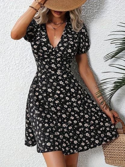 Kvinders Sommerkjole med Blomsterprint 3