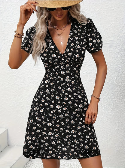 Kvinders Sommerkjole med Blomsterprint 4