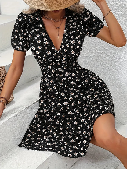 Kvinders Sommerkjole med Blomsterprint 5