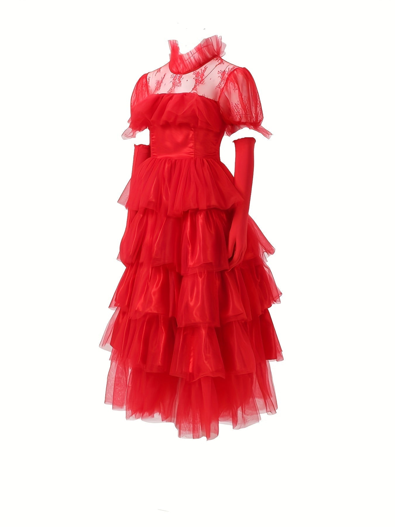 Kvinders Sort Lang Kjole Gotisk Maxi Stil 2