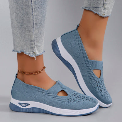 Kvinders Sportssko Åndbar Casual Flade Sko Letvægts Tekstil 5