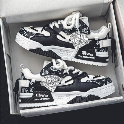 Kvinders Sporty Sneakers Grafisk Design 4