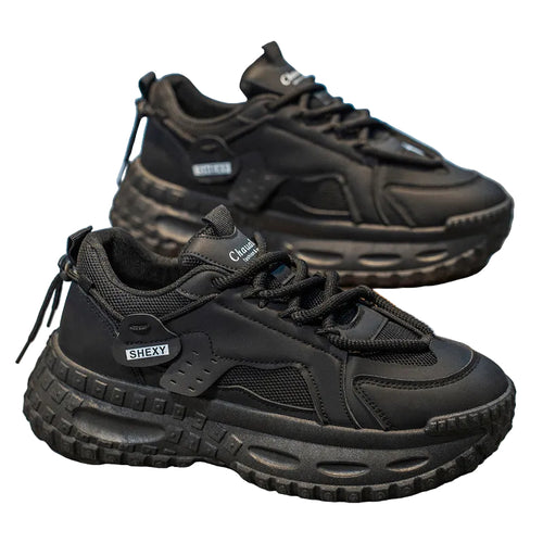 Kvinders Sporty Sneakers med Mesh-Overdel 0