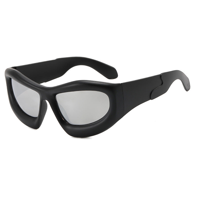 Kvinders Sporty Solbriller Futuristisk Design 11