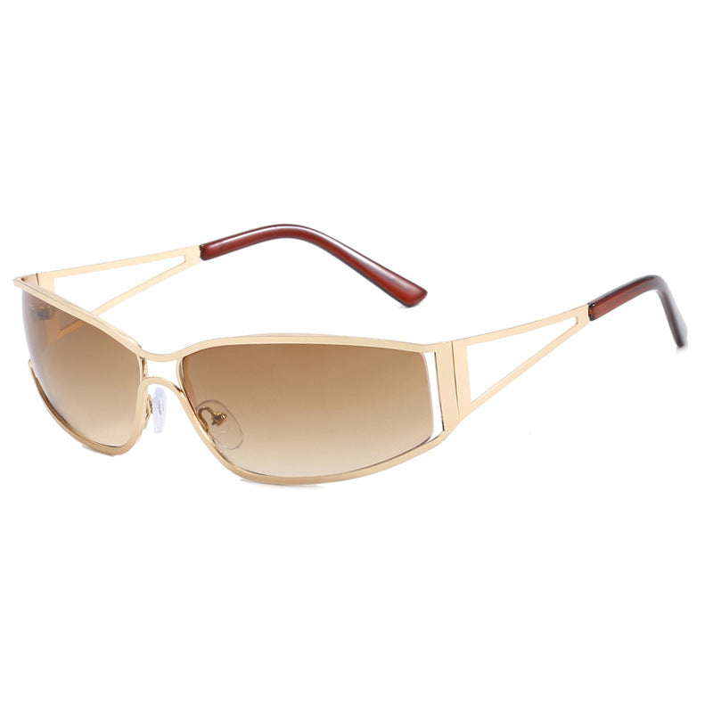 Kvinders Sporty Solbriller Futuristisk Design 4