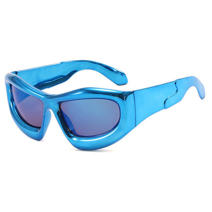 Kvinders Sporty Solbriller Futuristisk Design 6