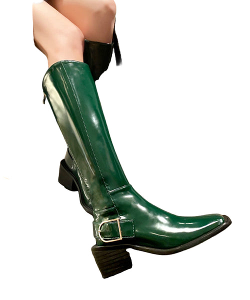 Kvinders Støvler med Lynlås og Chunky Heel 0