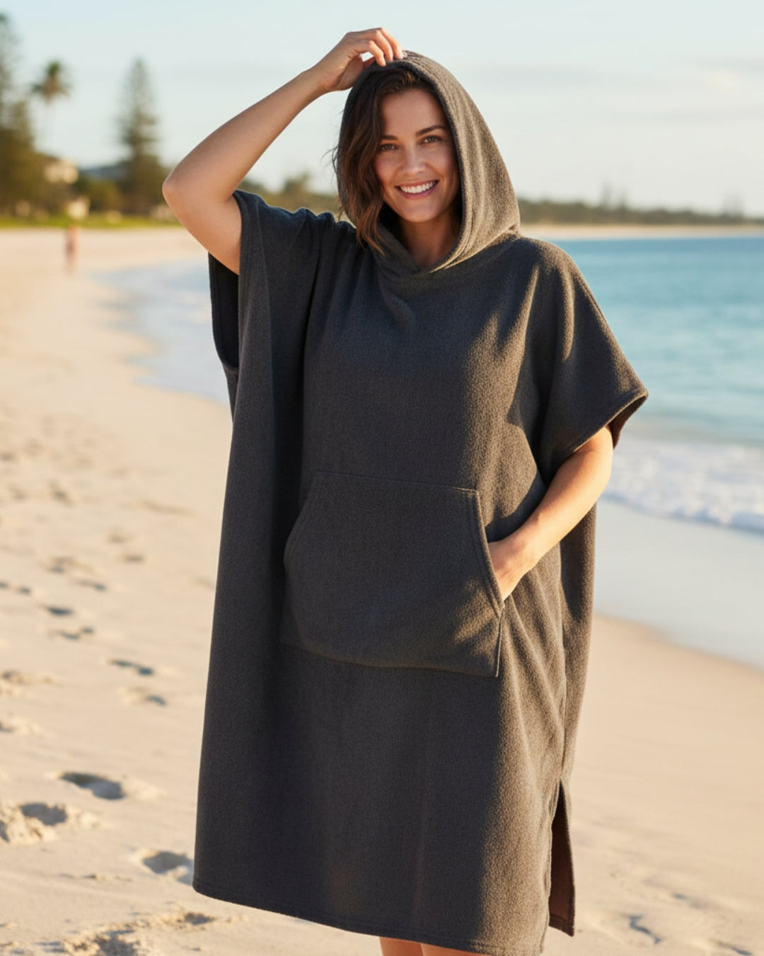 Kvinders Strand Poncho Kjole 6