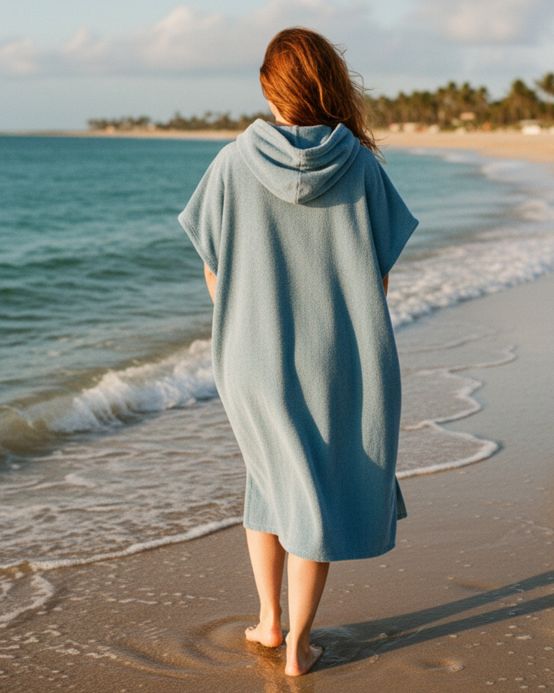 Kvinders Strand Poncho Kjole 8
