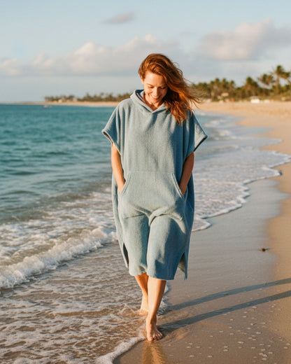 Kvinders Strand Poncho Kjole 9