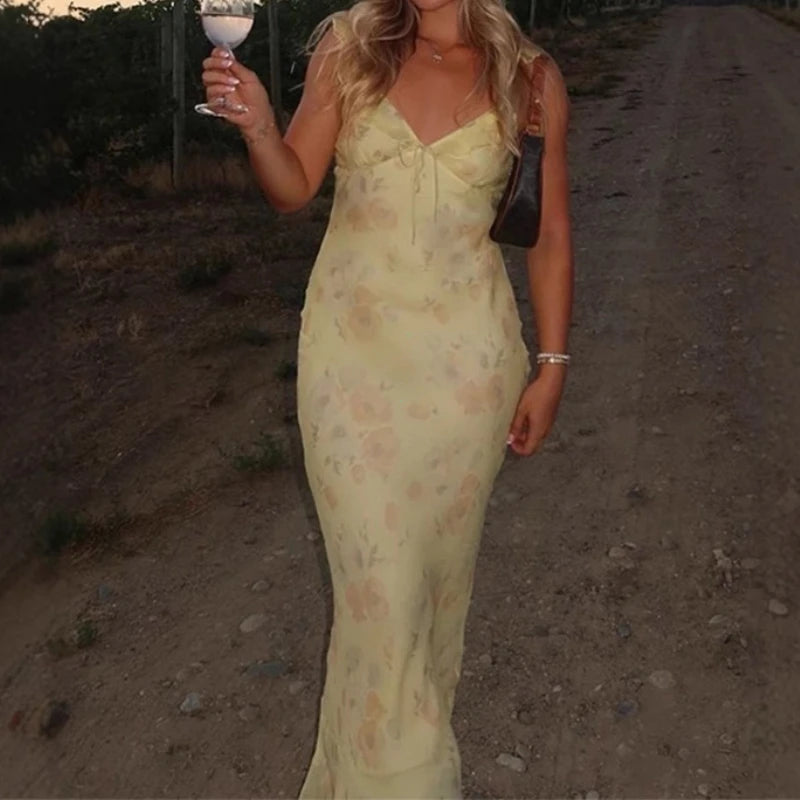Kvinders Strandkjole med Blomsterprint 1