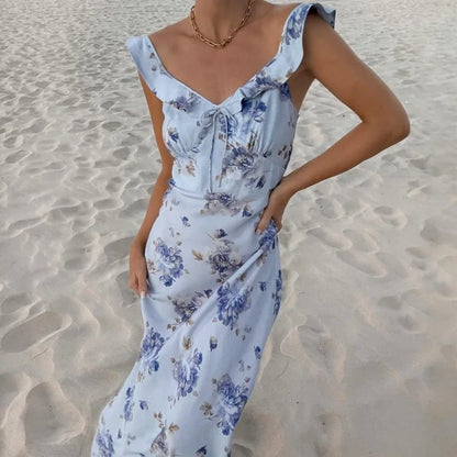 Kvinders Strandkjole med Blomsterprint 6