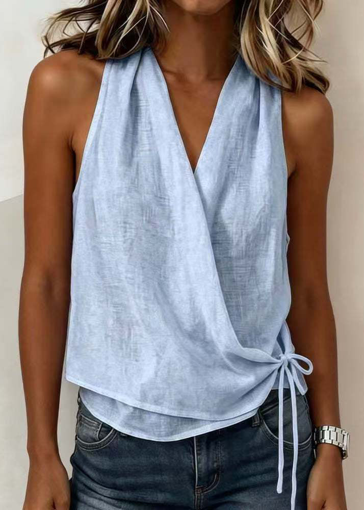 Kvinders Strandvest Boheme Stil V-hals Ærmeløs 1