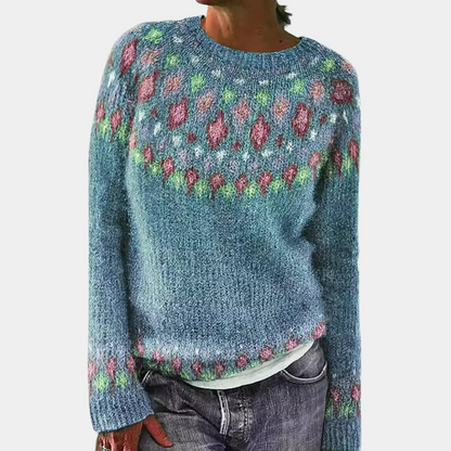Kvinders Stribet Sweater Stilfuld 2