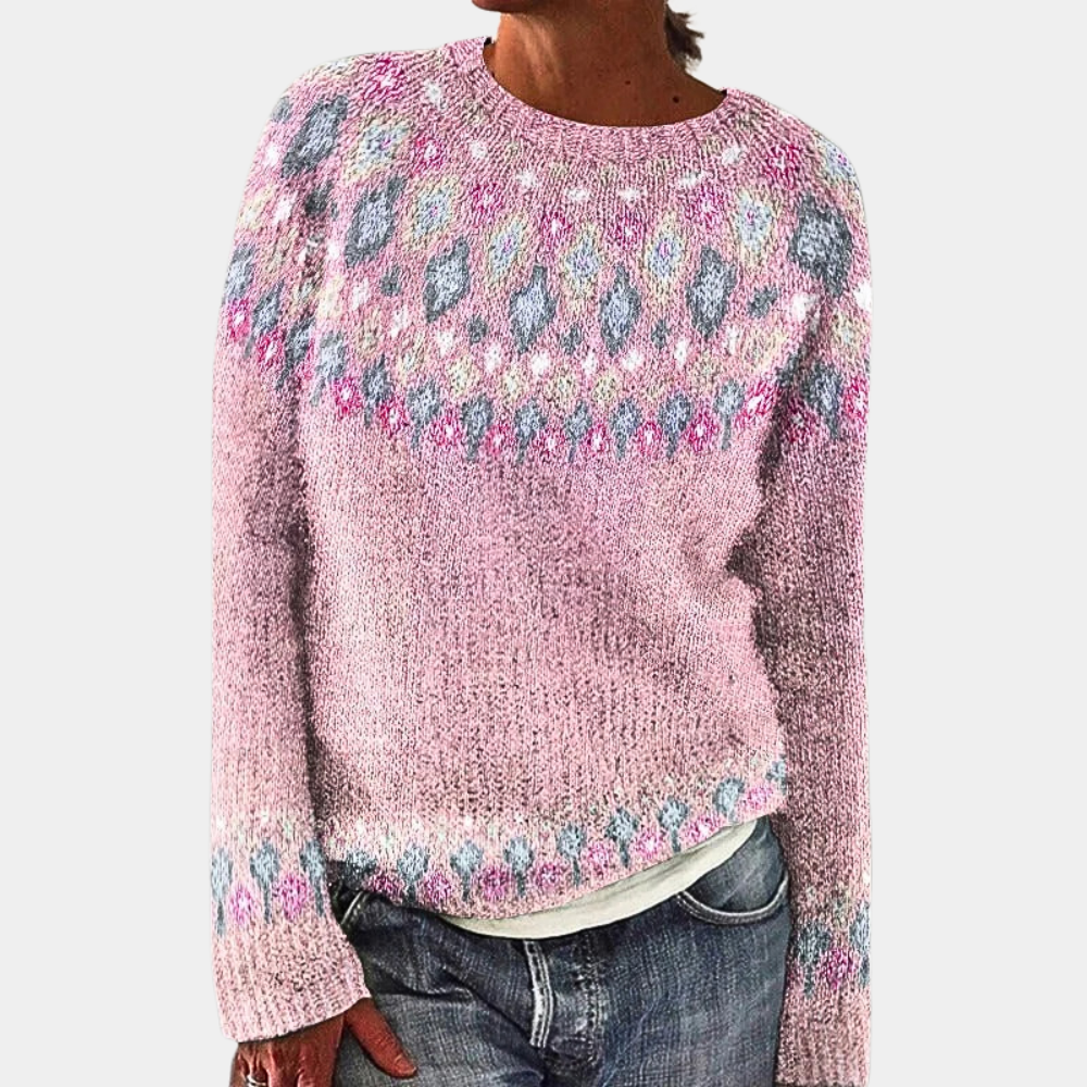 Kvinders Stribet Sweater Stilfuld 4
