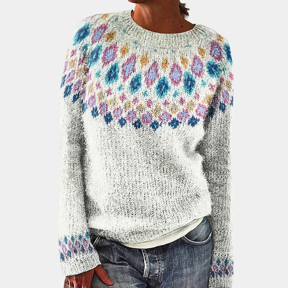 Kvinders Stribet Sweater Stilfuld 5