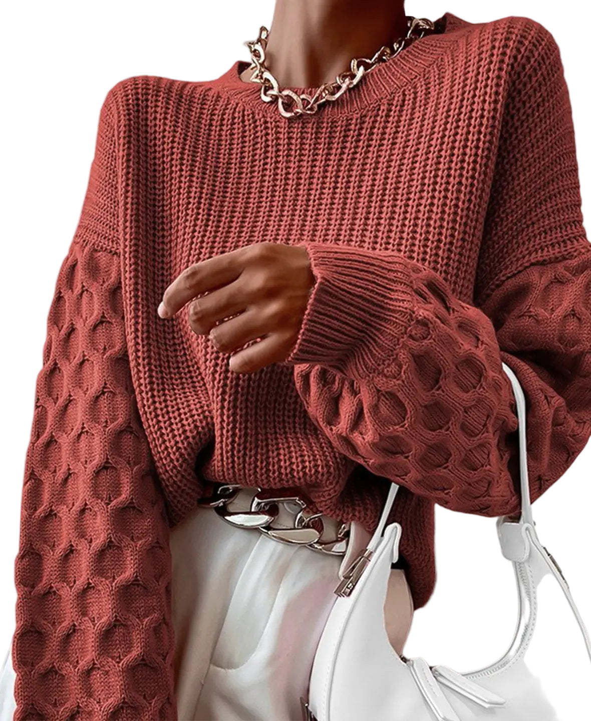 Kvinders Strik Sweater Moderne Design 0