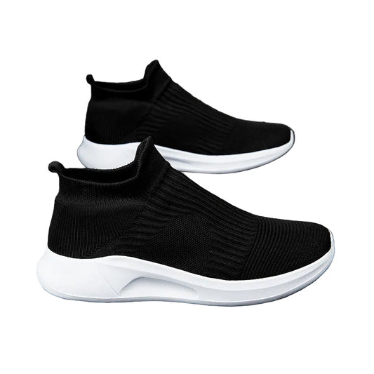 Kvinders Strikkede Sneakers Med Skridsikker Sål 0