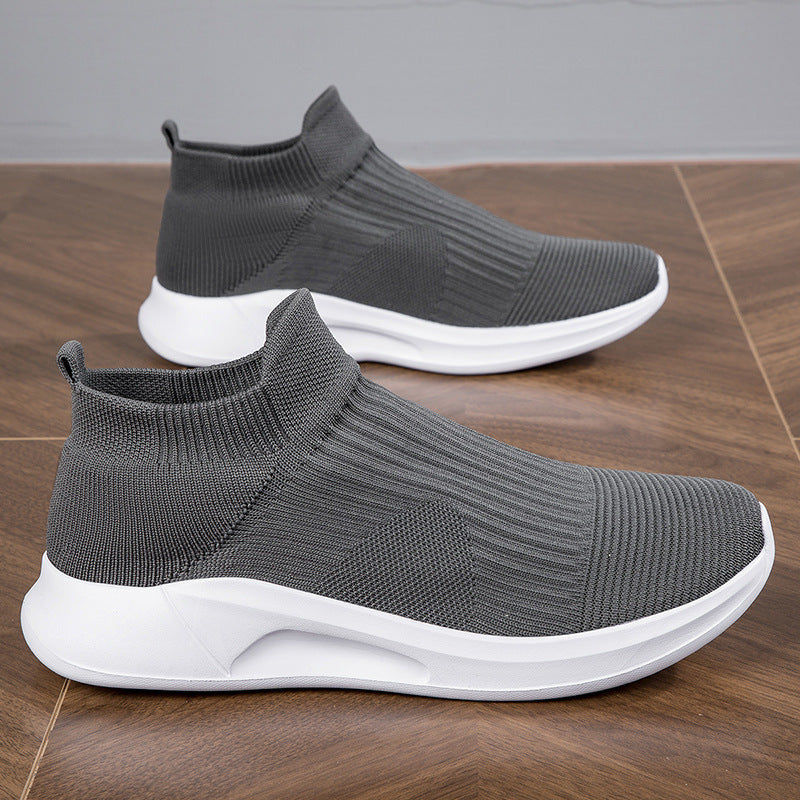Kvinders Strikkede Sneakers Med Skridsikker Sål 11