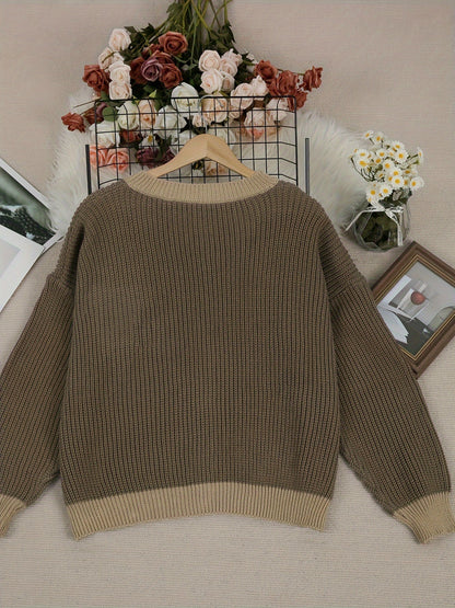 Kvinders Strikket Lommefrakke med Blonde Detaljer 3