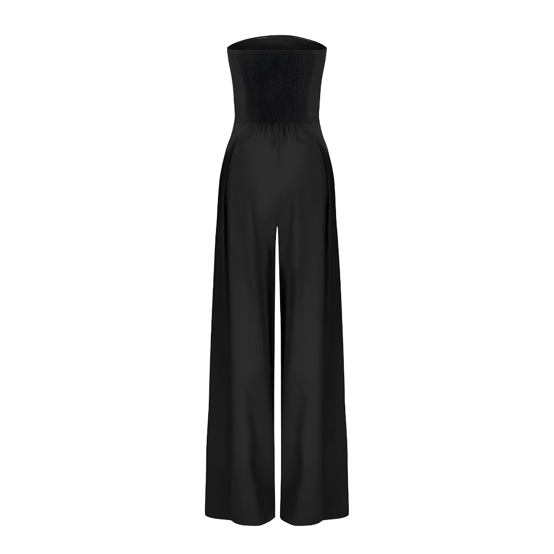 Kvinders Stropløs Jumpsuit Med Flydende Ben 3