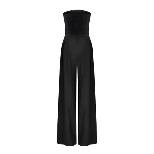 Kvinders Stropløs Jumpsuit Med Flydende Ben 3