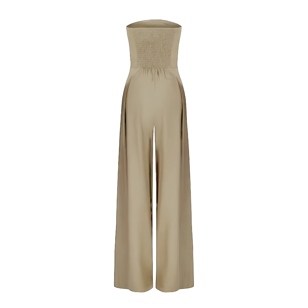 Kvinders Stropløs Jumpsuit Med Flydende Ben 4