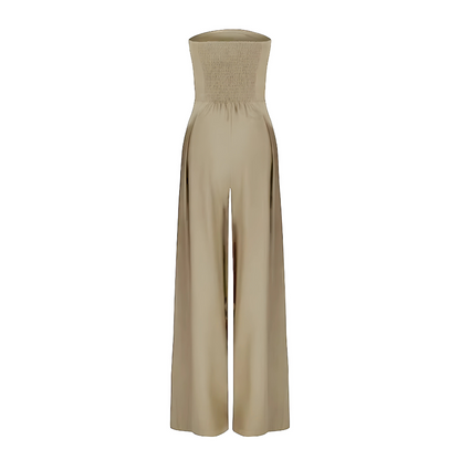 Kvinders Stropløs Jumpsuit Med Flydende Ben 4