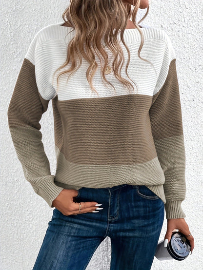 Kvinders Sweater Elegant Uld- og Bomuldsblanding Regular Fit 3