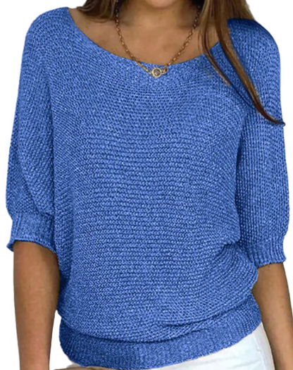 Kvinders Sweater Rund Hals Mellemlange Ærmer Casual 0