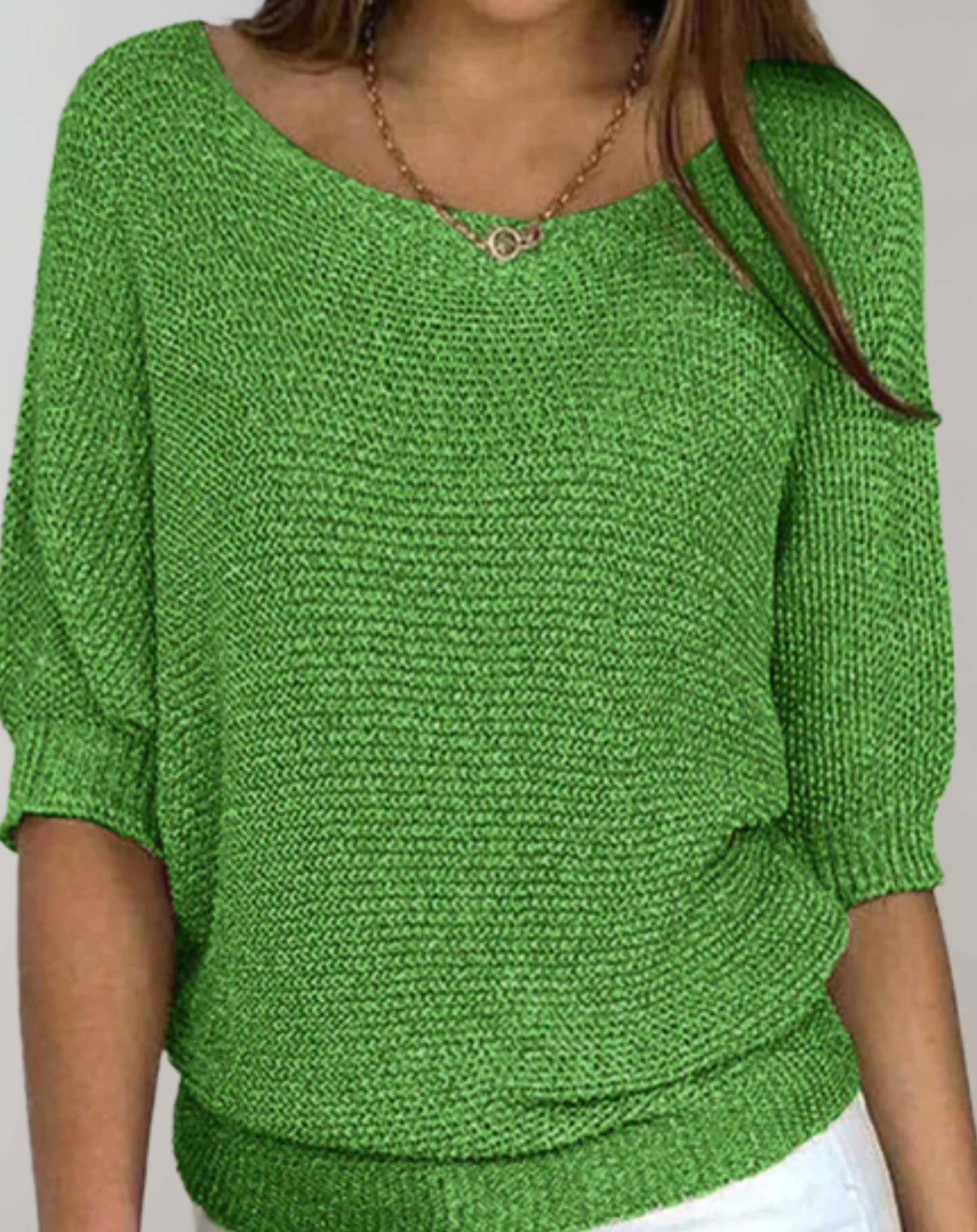 Kvinders Sweater Rund Hals Mellemlange Ærmer Casual 6