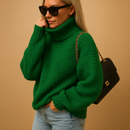 Kvinders Sweater Strikket Klassisk Stil 3