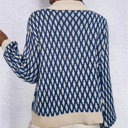 Kvinders Sweater med Kravedetaljer Trendy Design 2