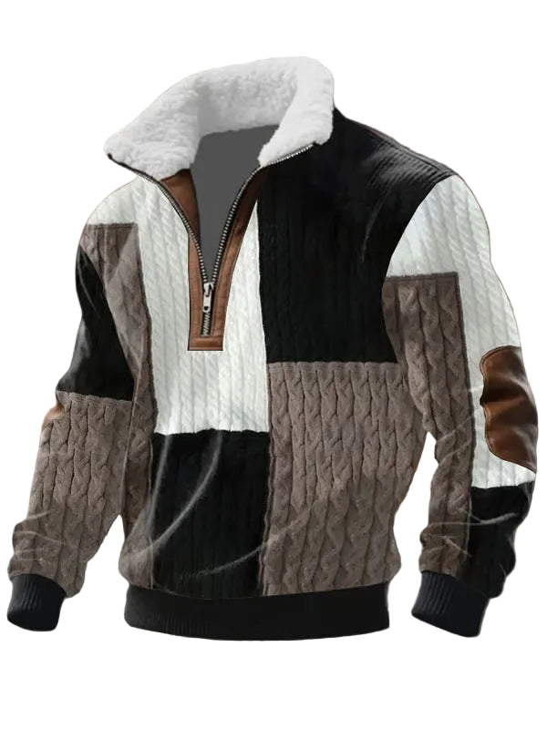 Kvinders Sweater med Lynlås og Høj Krave 0