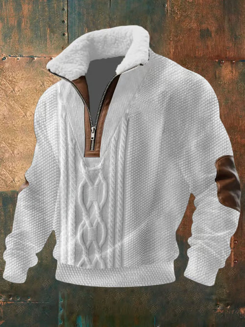 Kvinders Sweater med Lynlås og Høj Krave Casual 0