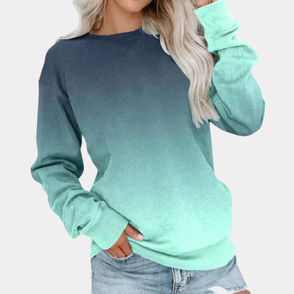 Kvinders Sweatshirt Gradient Design Moderne 1