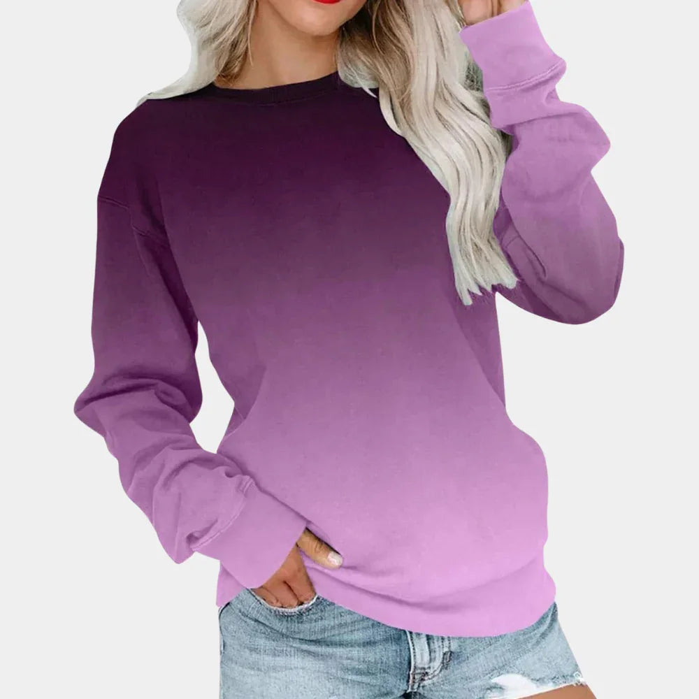 Kvinders Sweatshirt Gradient Design Moderne 2